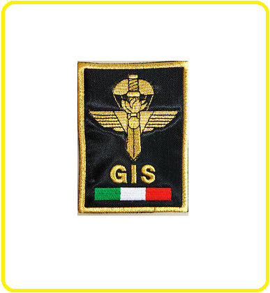 GS1 Patch Toppa Ricamata con Velcro Servizio Cinofili per Polizia Carabinieri Protezione Civile Soccorso Art CIN-Ser 