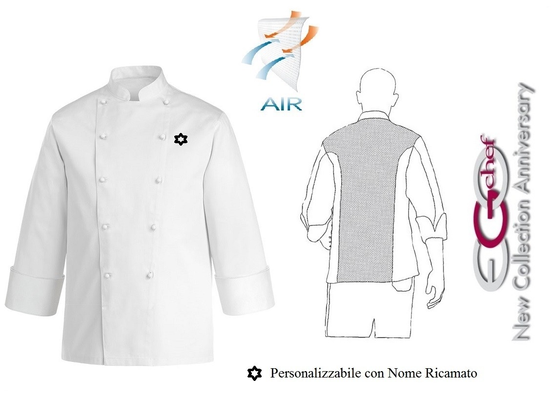 Giacca Da Chef A Maniche Corte Unisex - Alta Qualit&agrave;, Tessuto Traspirante, Perfetta Per Cucina Professionale O Hobby