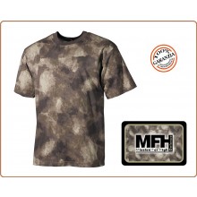 T-Shirt Maglia Magliette Girocollo Nuovo Mimetismo Camo Mimetica A-Tacs MFH  Art.00104P