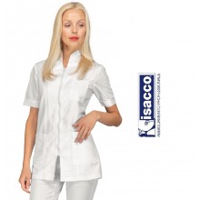 Casacca Donna FLORIDA SUPERDRY  Bianca Manica Corta Isacco Medicale Dentista Infermiera Art. 002510