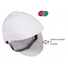 Parte di Ricambio per Elmo Sicor EDL-01 Schermo Facciale Trasparente per Casco EDL-01 Certificato  Art. 5230007900