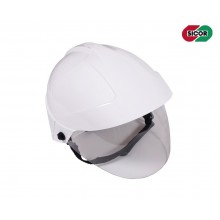 Casco Elmo Bianco Protettivo Completo di Visiera Sicor Professionale Antincendio Boschivo Soccorso Tecnico Protezione Civile Covin19 EDL-01 Art. 05050/010/018