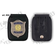 Porta Distintivo Da Cintura e Collo Polizia Locale Repubblica Ascot Italia Art. 604-AS45