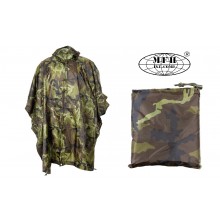 Telo Poncho Rip Stop Impermeabile Antipioggia Woodland Pioggia Temporale Militare Soft Air Caccia Pesca Art. 08524J