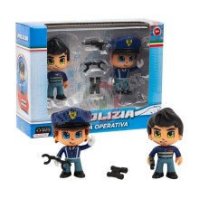 Set 2 Personaggi Polizia di Stato Giochi Preziosi Art. PS.GPPL100000