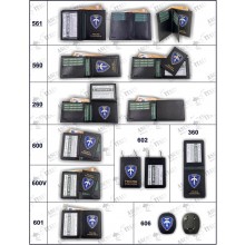 Serie Completa di Portafogli con Placca Polizia Giudiziaria LEX VENDITA RISERVATA  Ascot Italia Art. 561-560-260-600-600V-601-602-360-606