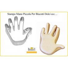Stampino Mano Piccola Acciaio per Alimenti - Biscotti Torte Pasticcini RBV Birkeman Art.122659