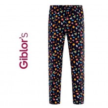 Pantaloni Cuoco Chef Medicale Alan Giblor's Italia Slim Fit Gufi Indiani Art.19P08P334-G