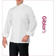 Giacca Cuoco Chef Gabriel  Bianca  Personalizzabile con Nome Giblor's Art.13P08G301