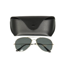 Occhiali Pilota Americano Tom Cruise con Custodia Nera U.S. pilot sun glasses with case gold MIL-TEC® Art. 15606000