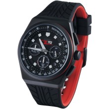 Orologio Cronografo Solare Quadrante Nweo Logo 112 Carabinieri Cinturino Gomma Nera Originale Art. CC2048
