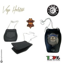 Porta Placca Doppio Uso Collo - Messo Notificatore  Vega Holster Italia Art. 1WB-MESSO