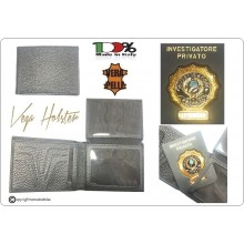 Portafoglio Portadocumenti con Placca Estraibile Investigatore Privato Vega Holster Italia Art. 1WG76