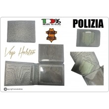 Portafoglio Portadocumenti Neutro Con Predisposizione Polizia  LIBERA VENDITA Vega Holster Italia Art.1WG-POLIZIA