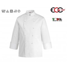 Giacca Cuoco Chef Bianca Confort MICROFIBRA Possibilità Ricamare il Nome Color Convoy Ego Chef Kochjacke куртка ジャケッ Art. 2012001E