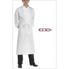 Grembiule Francese Lungo Cuoco Chef Banconiere Barista Ego Chef Italia Bianco Art.6107001N
