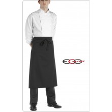 Grembiule Francese Lungo Cuoco Chef Banconiere Barista Ego Chef Italia Nero  Art.6107002C