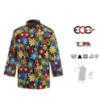 Giacca Cuoco Chef Black Confort Peace And Love Air  Ego Chef Ravazzolo Art. 2029147A