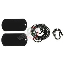 Piastrine Americane US Originali  Colore Nere  Dog Tags Kit Art. 461200
