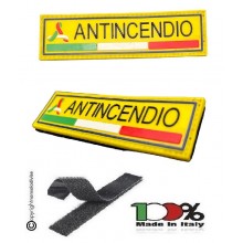 Patch Toppa Scudetto con Velcro PVC 3D  ITALIA + LOGO Protezione Civile ANTINCENDIO New Art. PVC-12