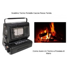 Scaldino Termo Portatile a Gas per Esterno Campeggio Pesca Escursione Style Expeditions  Fox Outdoor Art. 33793