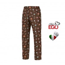 Pantalone Pantaloni Pants Hose Coulisse Cuoco Chef Professionale Ego Chef Italia  SWEETS Dolci  Art. 3502136A