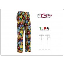 Pantalone Pants Hose Coulisse Cuoco Chef Professionale Ego Chef Italia  Peace And Love Art. 3502147A