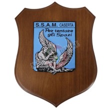 Crest Quadretto Aeronautica S.S.A.M Caserta  Prodotto Ufficiale Art. AMSS01