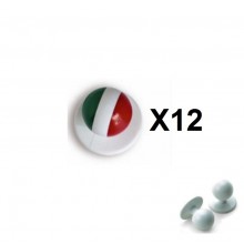 Bottone Bottoni Funghetto per Giacca Cuoco Chef Confezione 12 Pezzi Italia Ego Chef Art.BOTT-1