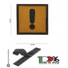 Patch 3D Gommata cm 4.00x4.00 Caution Attenzione INC101 Art. 444120-3599
