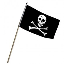 Bandiera Con Asta Pirati Art.Flag-2-B