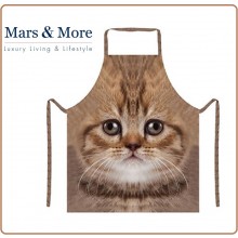 Grembiule con Pettorina Professionale Immagine Gatto Tabby  Mars & More Art.7165854 Grembiule con Pettorina Professionale Immagine Gatto Tabby  Mars & More Art.7165854