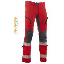 Pantalone Professionale Certificato  ROSSO  Oversky Originale Reverse 118 Soccorso Sanitario Soccorritori  Art. 555UT