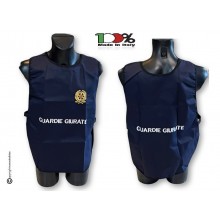 Corpetto Gilet Fratino Gabardine Blu Con Stampa GPG IPS Guardia Particolare Giurate Guardie Giurate Repubblica  Art. AP4-REP