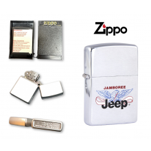 Accendino Zippo da Collezione Zippo® Original Originale USA Jamboree JEEP Idea Regalo Art. 421121