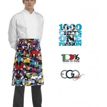 Grenbiule Falda Banconiere Con Tascone GRAPHIC cm 70x70 Ego Chef Italia Art.6101144A
