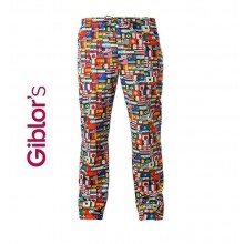 Pantaloni Cuoco Chef Medicale Alan  Giblor's  Italia Art. 16P08P334-B  