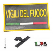 Patch Toppa PVC Gommata Vigili del Fuoco VVFF  3D con Velcro NEW Art. PVC-VVFF