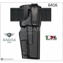 Fondina Tattica in Polyform Professionale Nera Livello Sicurezza 2° Polizia Carabinieri Vigilanza Art.6416