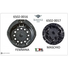 Sistema Rotativo Maschio o Femmina Per Fondina Radar 1957 Italia Art.6502-0016 6502-0017