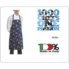 Grembiule Cucina Pettorina con Tascone cm 90x70 Bip Apron Owls Ego Chef Italia Art. 6103142A