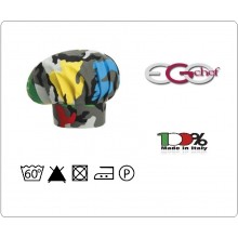 Cappello Copricapo Berretto Cap Cuoco Chef Ego Chef Italia Camouflage Art. 7000149A Cappello Copricapo Berretto Cap Cuoco Chef Ego Chef Italia Camouflage Art. 7000149A