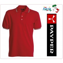 Polo Manica Corta Rossa Modello Italia Tricolore Neutra Italia Red Payper Art.988444