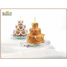 Stampo Professionale 3D Antiaderente per Dolci Torta di Compleanno Happy Birthday Birkeman Art.BIR5520483