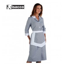 Camice Lipari Professionale Manica 3/4 Isacco Con Grembiulino Rigatino Nero Art. 007361 Camice Lipari Professionale Manica 3/4 Isacco Con Grembiulino Rigatino Nero Art. 007361