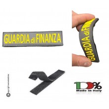 Toppa Patch Lineare Gommata 3D PVC Guardia di Finanza per Tuta OP Ordine Pubblico NEW Art. PVC-30
