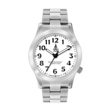 Orologio Analogico Quadrante Bianco Vigili del Fuoco Cinturino Metallo Vigili del Fuoco Originale New Art. VF0402