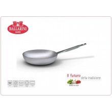 Padella Svasata Alta con Manico Linea Professionale per Cuochi Chef Ballarini 1889 Italia Art.7002