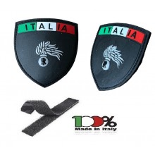 Patch Toppa Scudetto con Velcro PVC 3D  ITALIA + LOGO Carabinieri  New Art. PVC-9