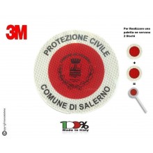 Adesivo Per Paletta Rosso 3M Protezione Civile Comune di Salerno  Art. A-PCS